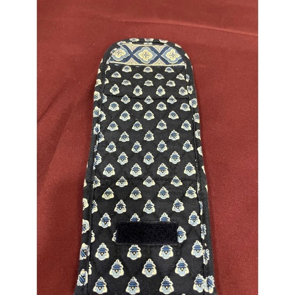 Vera Bradley Tri Fold Blue Floral Quilted Snap Wallet 5.5" x 4.5" - Picture 4 of 4